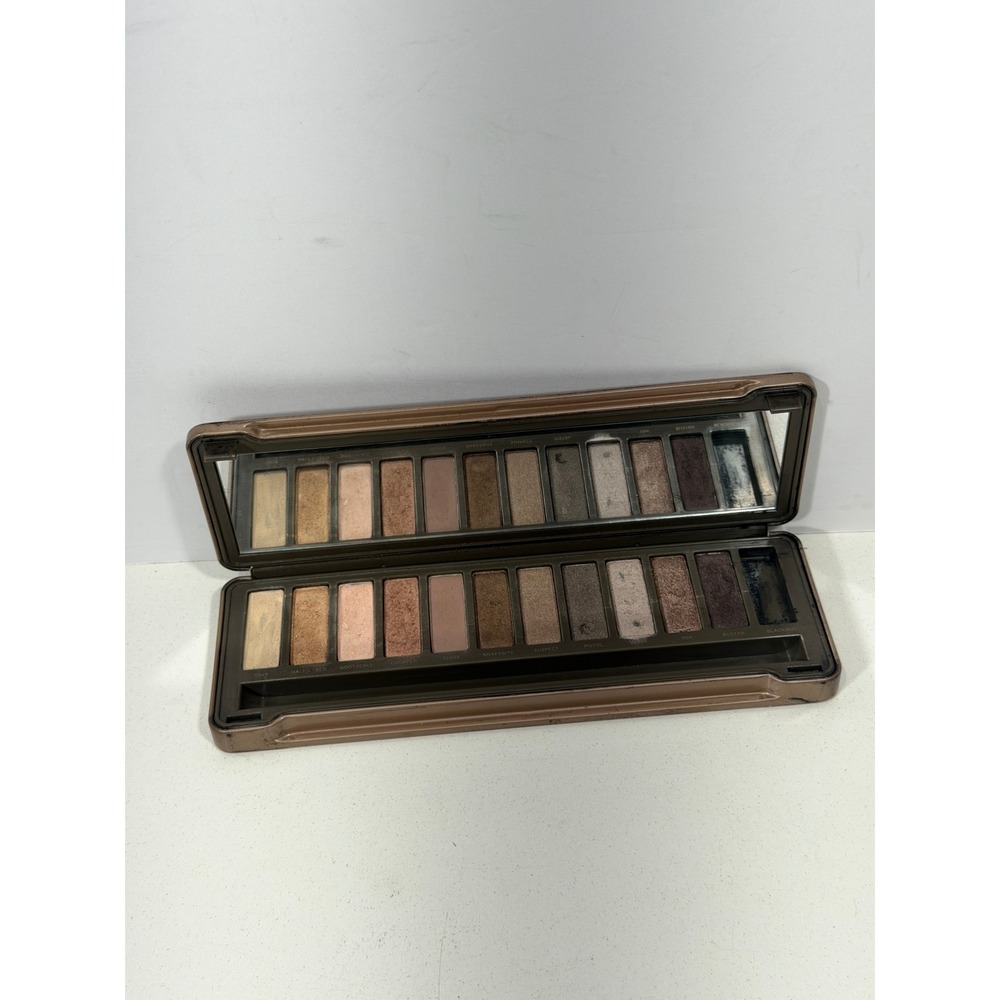 Urban Decay Naked 2 Eyeshadow Palette 12 Taupe Neutrals Miss Blackout Tin AS IS